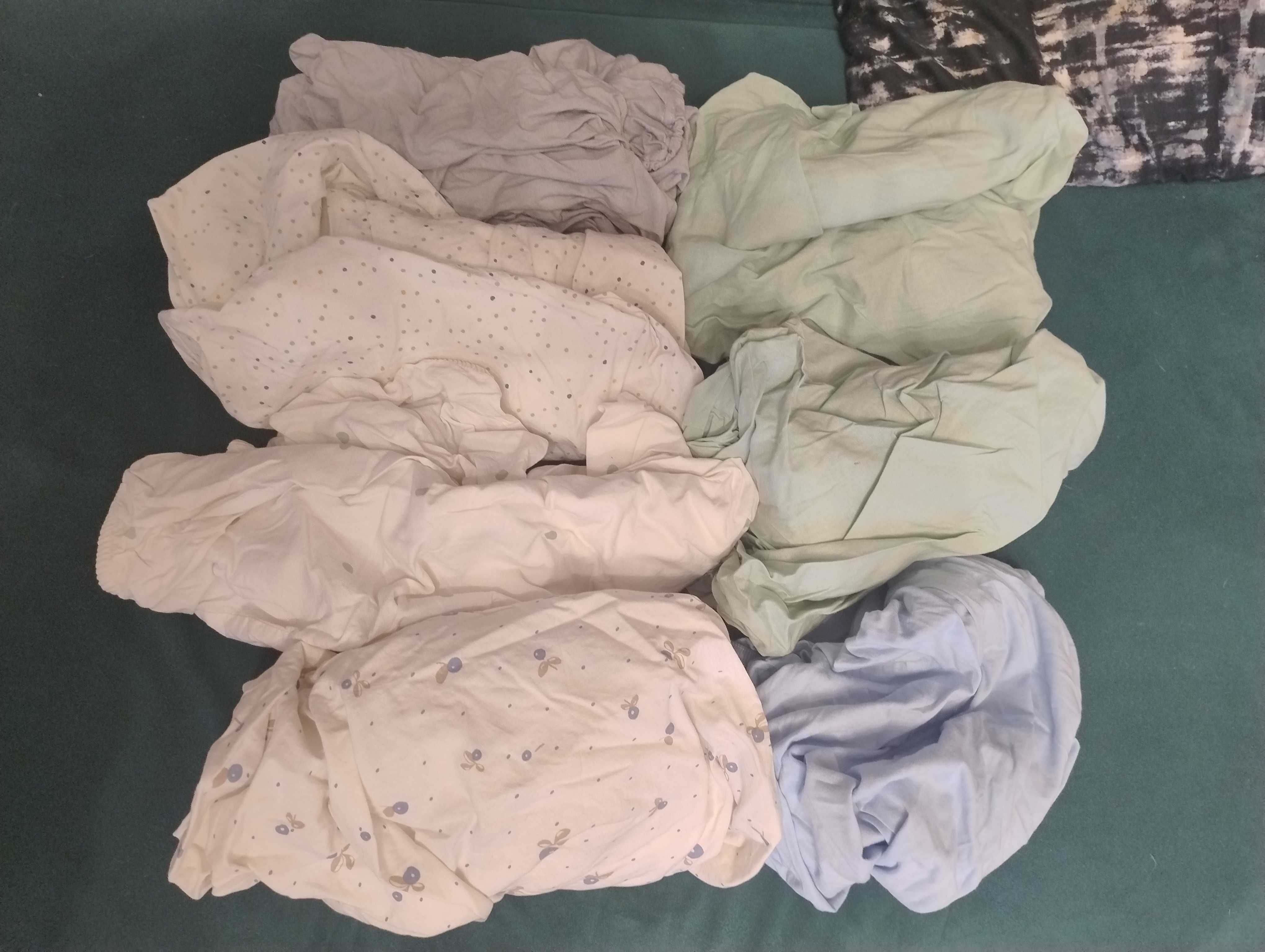 2x porządny materac dziecięcy 60x120 używane+8 prześcieradeł