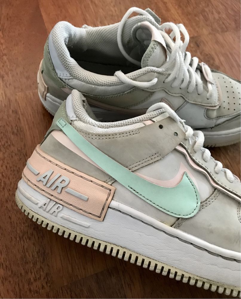 Sneakersy niskie Nike Air Force 1 shadow pastelowe roz. 39