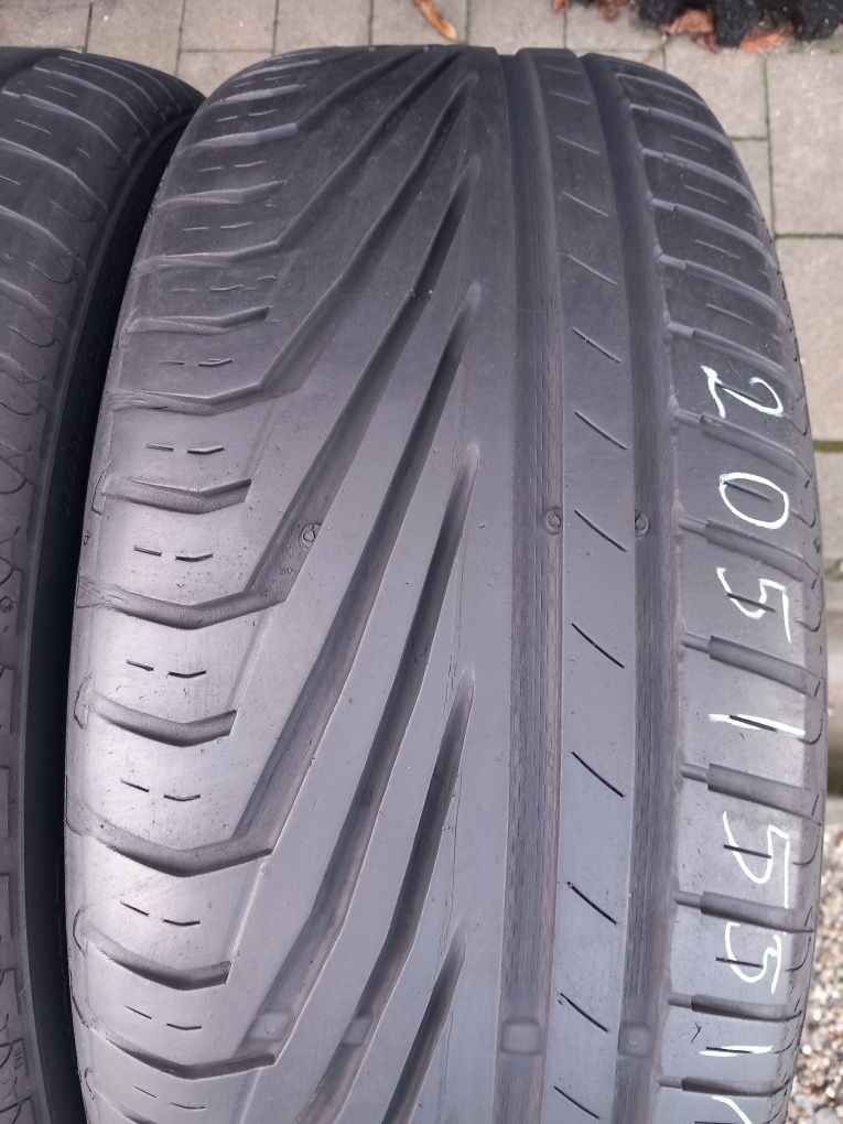 2x Opony Używane Letnie 205/55R16 Uniroyal