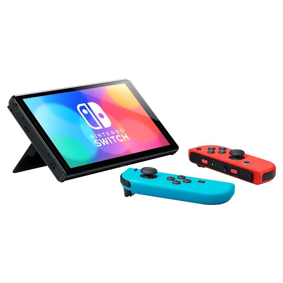Nintendo Switch – Modelo OLED (azul neón/vermelho neón)