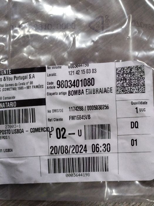 Bomba embraiagem citroen/ Peugeot