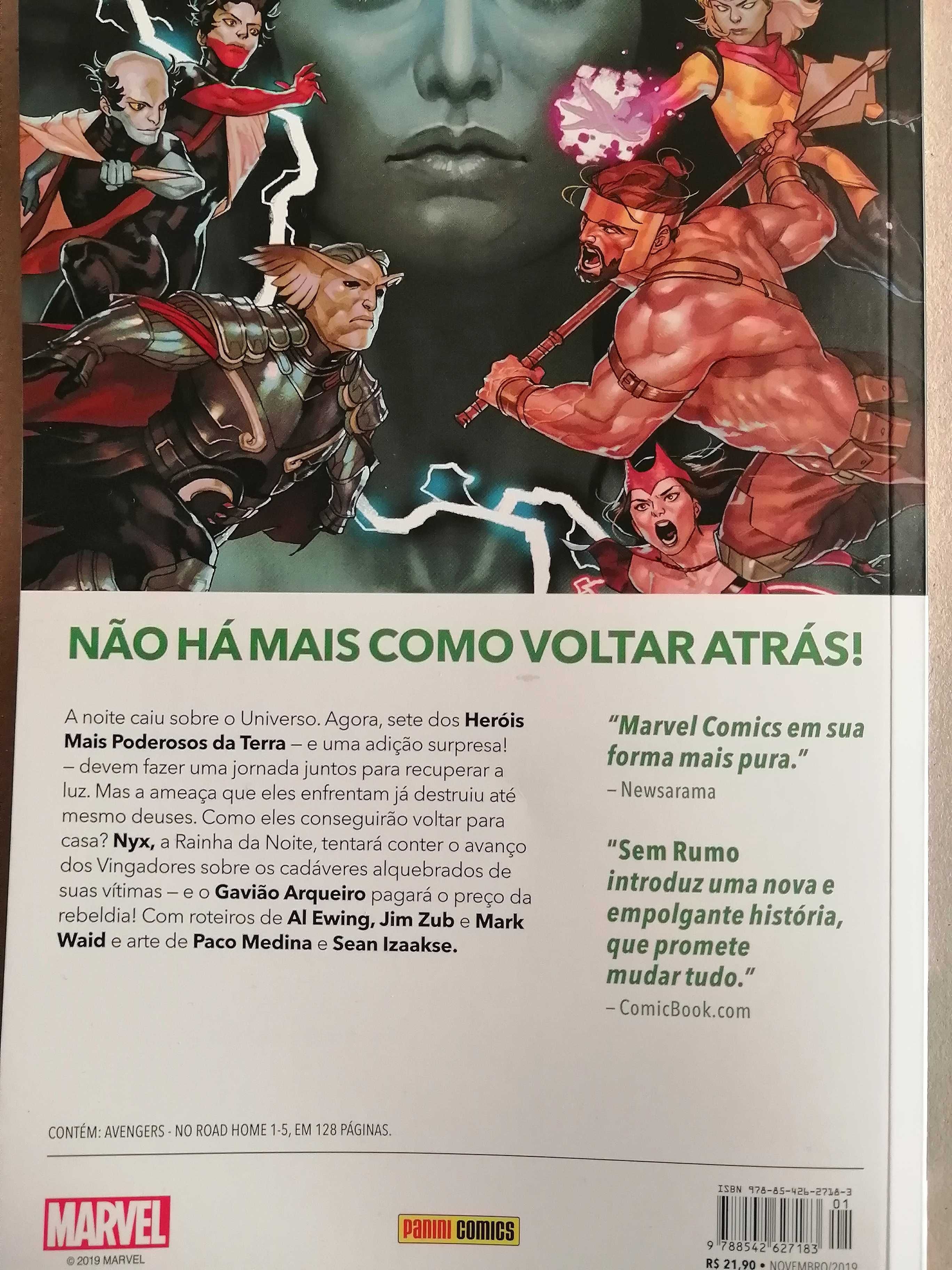 MARVEL - Vingadores: Sem Rumo Vol.1 e 2 (história completa)