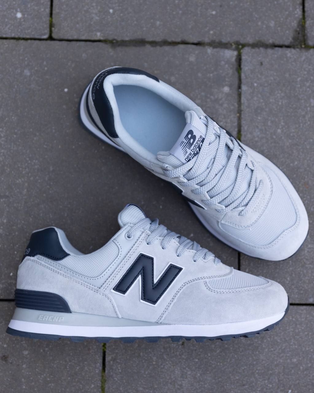 Чоловічі кросівки New Balance 574 Silver Black