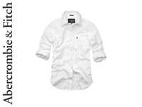 Abercrombie & Fitch New York Solid Oxford Shirt - Muscle Fit XL Biała