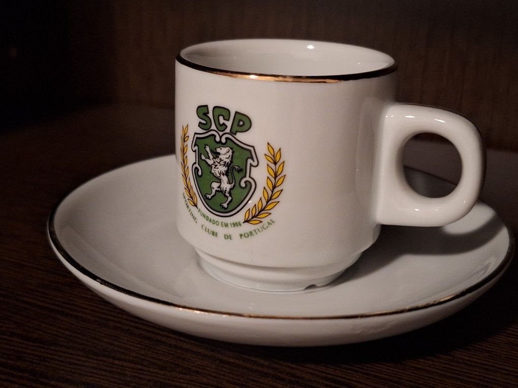 Chávena e pires - SCP - Sporting Clube de Portugal