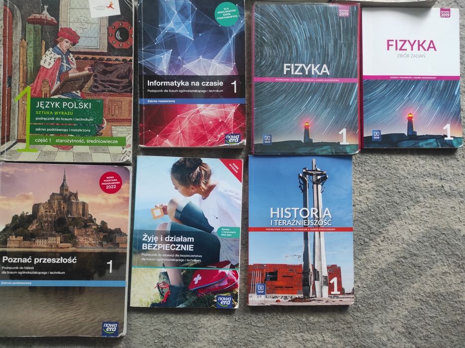 Podręczniki do 1 klasa  liceum i  technikum klasa I