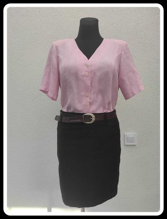 ORSAY czarna spódnica z podszewką na zamek 40 L