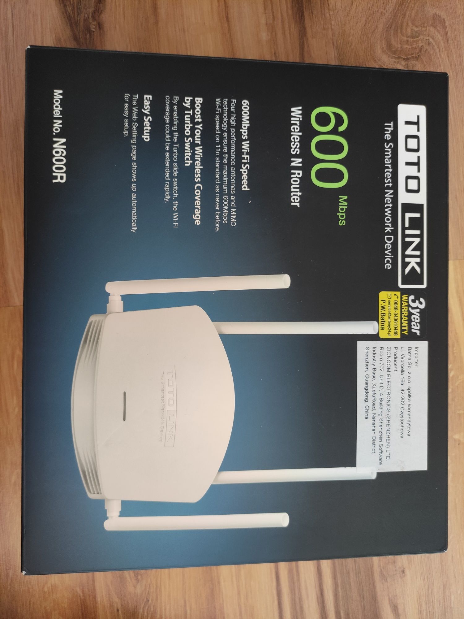 Nowy Router Wi-Fi Totolink N600R 2.4Ghz 600Mbps