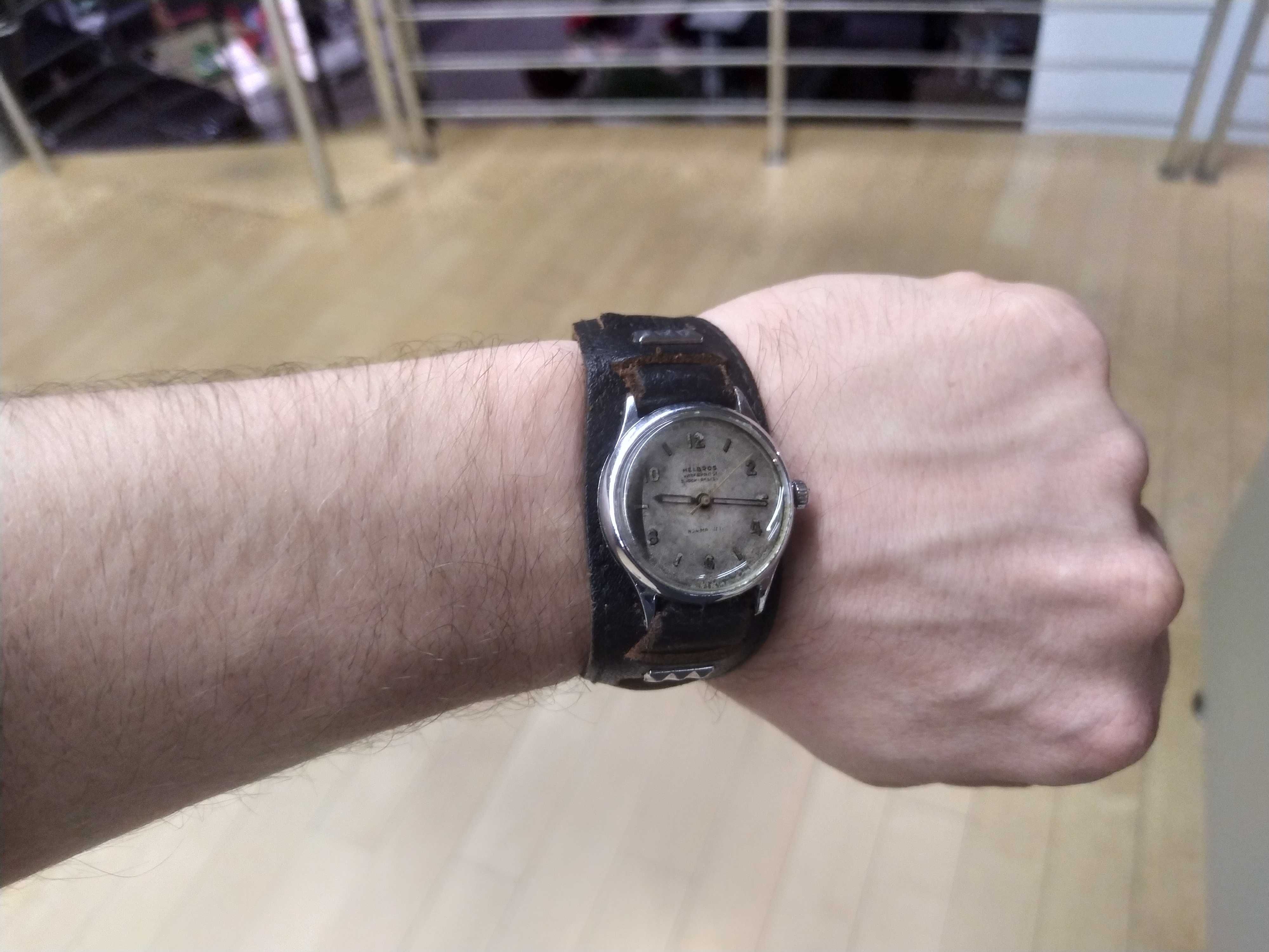 Zegarek Wojskowy Helbros lata 40 !! Oryginał Swiss Vintage Mechaniczny