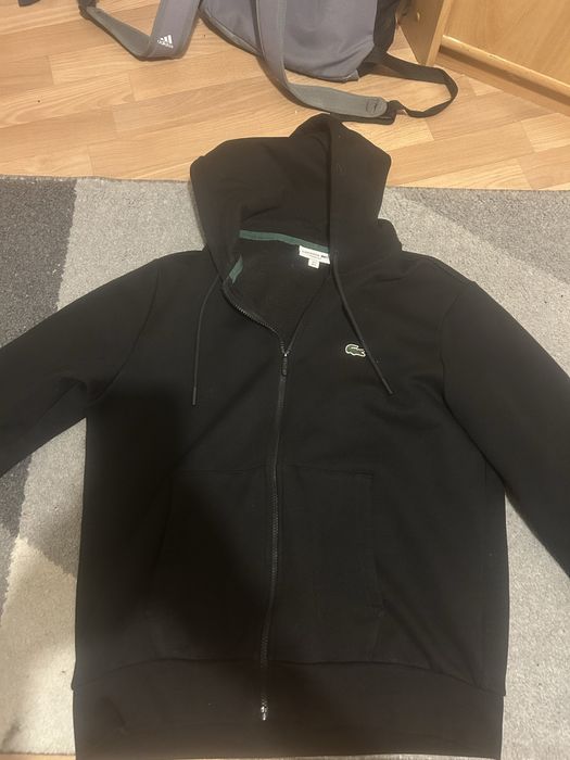 bluza lacoste zip czarna