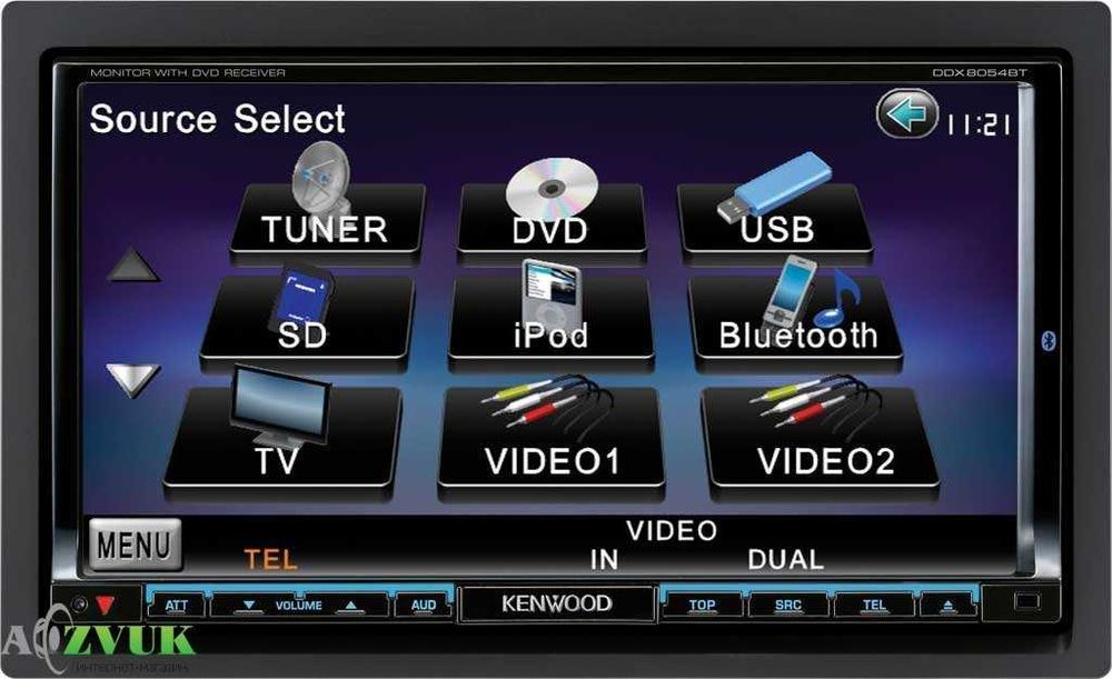 Kenwood ddx-8054bt топовая процессорная автомагнитола 2din
