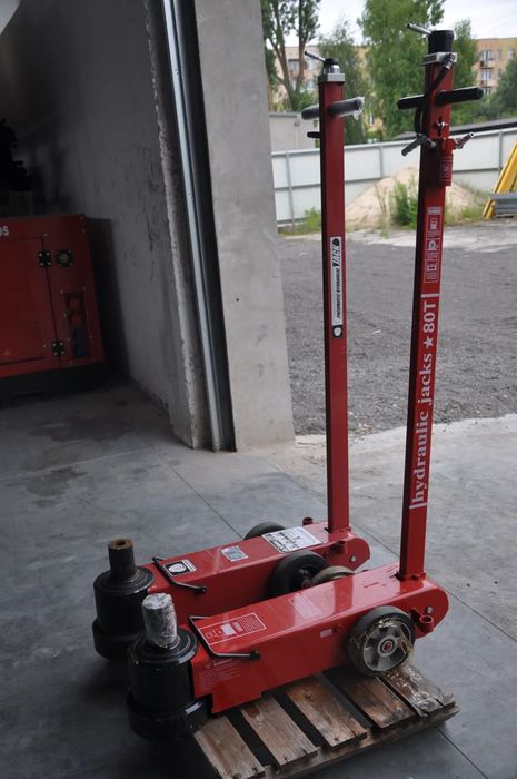Żaba Podnosnik hydrauliczno pneumatyczny jack 80 Ton