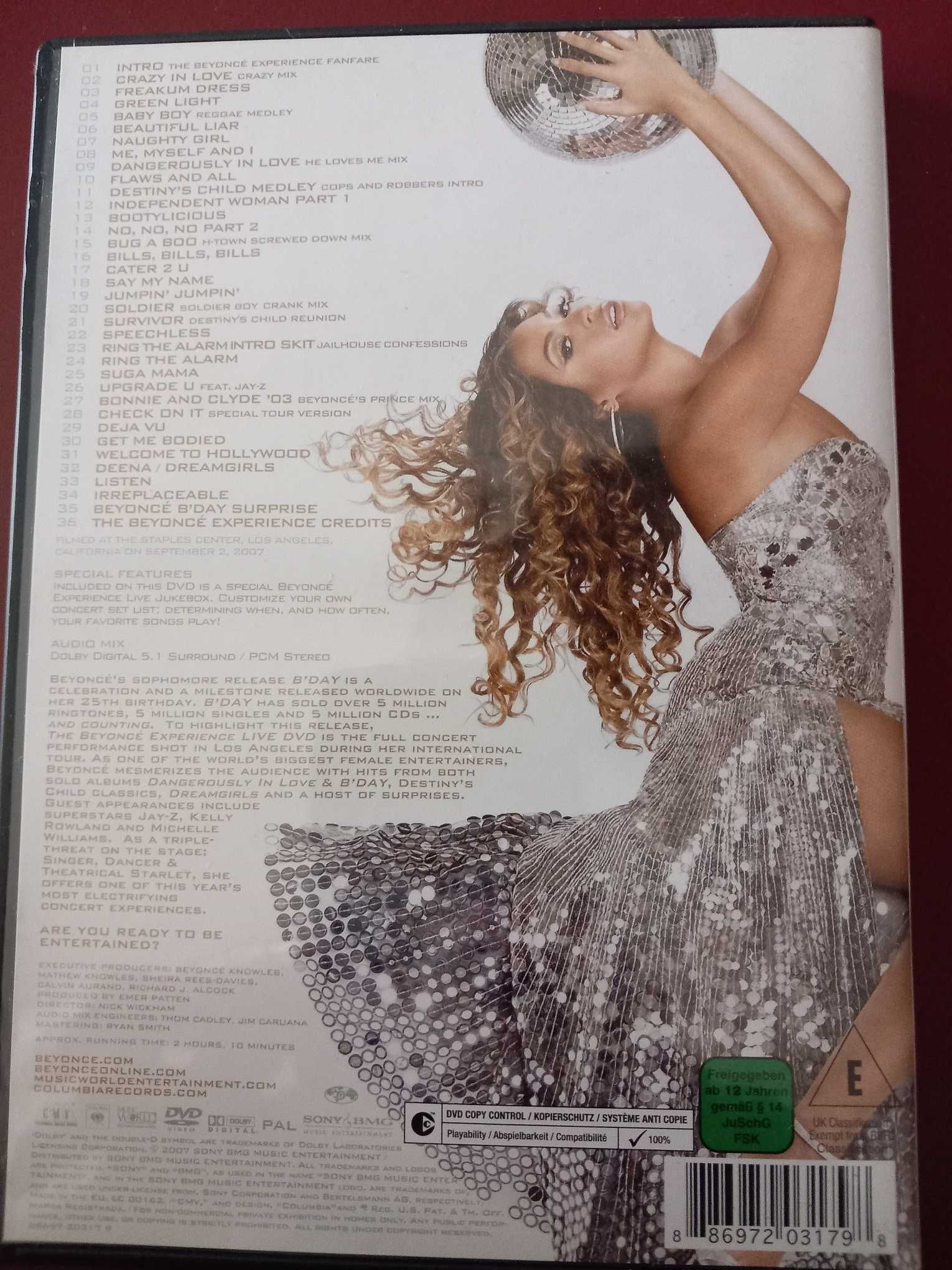 DVD Beyoncé, Ben Harper e Nirvana