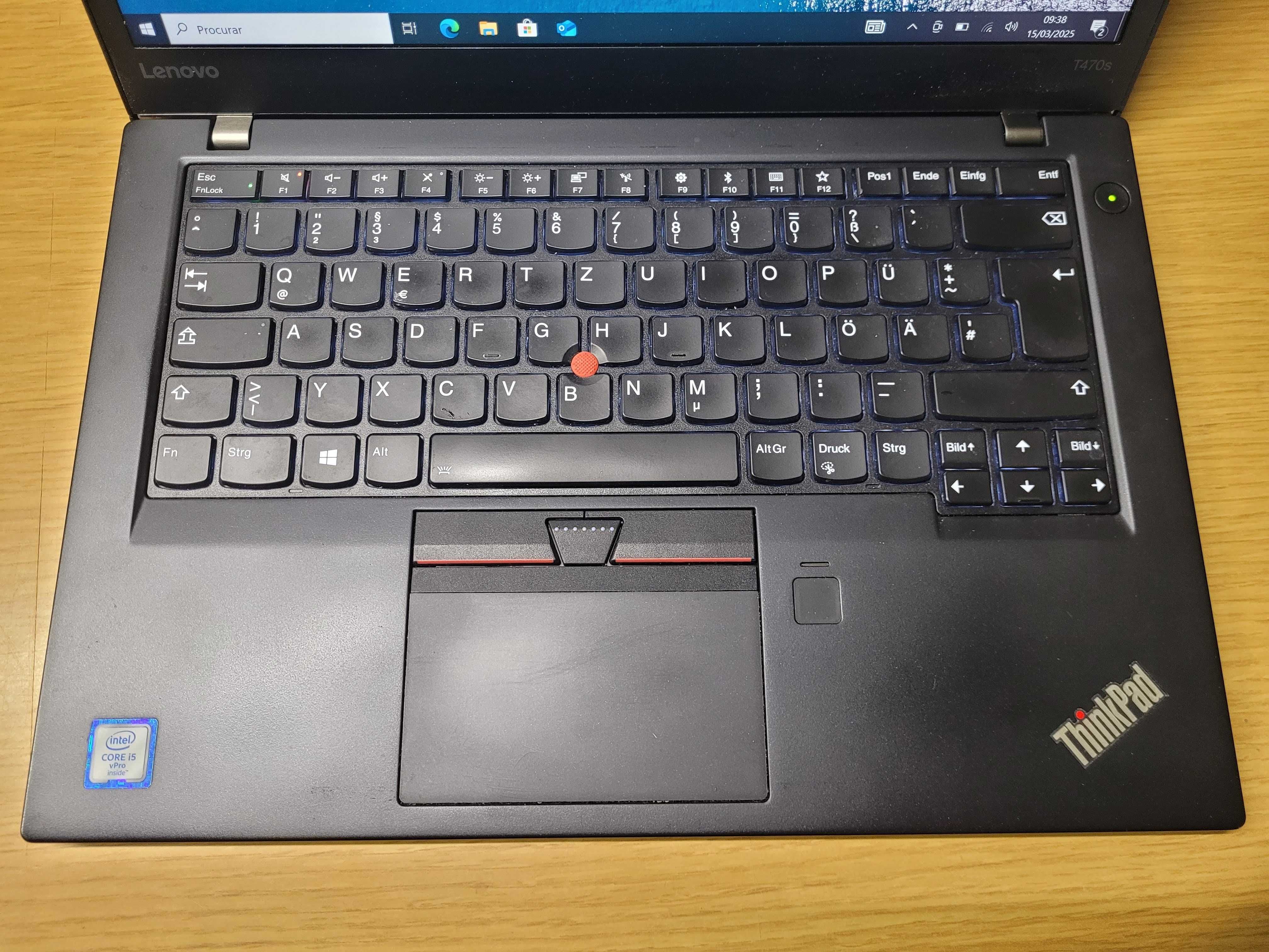 Lenovo ThinkPad T470s / i5 6300U / 8GB RAM / 256GB SSD / 14" FHD Touch