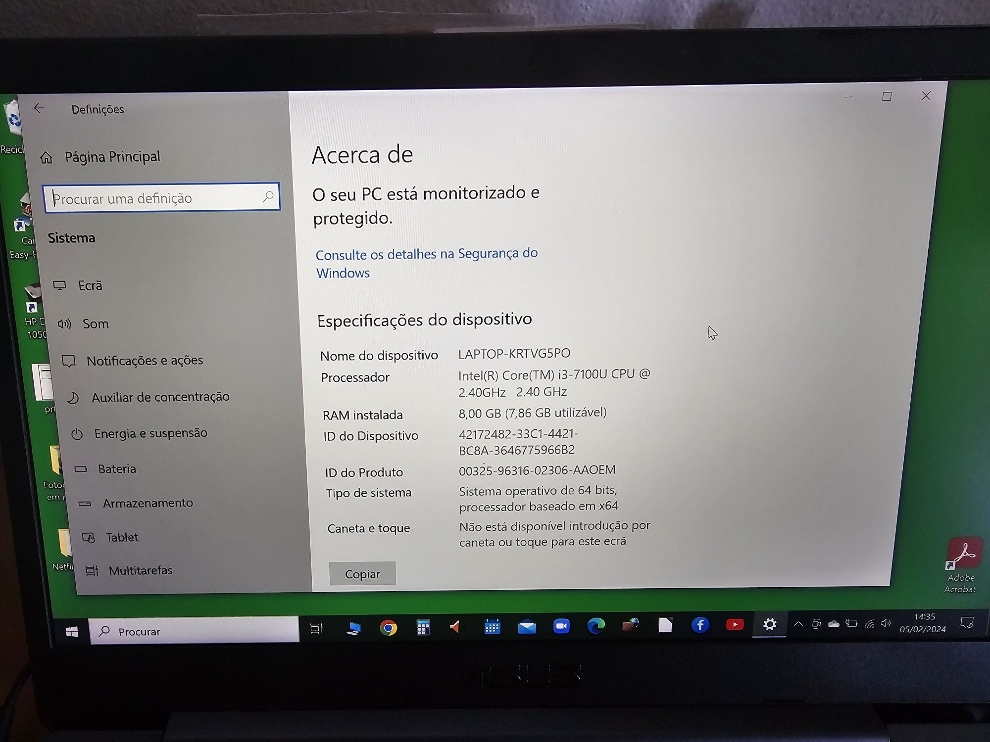 Portátil Asus 14" Vivobook S406U