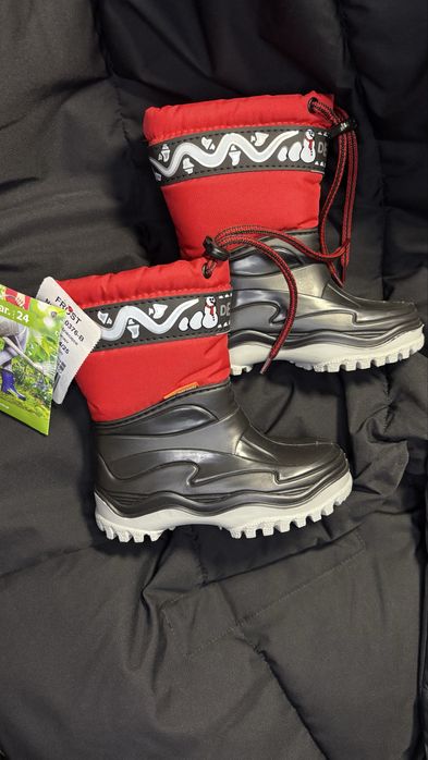 Дитячі зимові ботинки чобітки для дівчинки, хлопчика demat демар 24-25