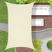 2R134 markiza 2x4 m osłona przeciwsłoneczna żagiel słoneczny kremowy