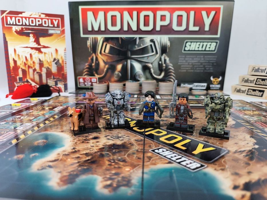 Настолка настольная игра Fallout Monopoly Shelter