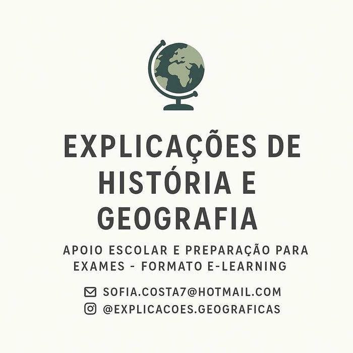 Explicações de geografia e história em formato e-learning