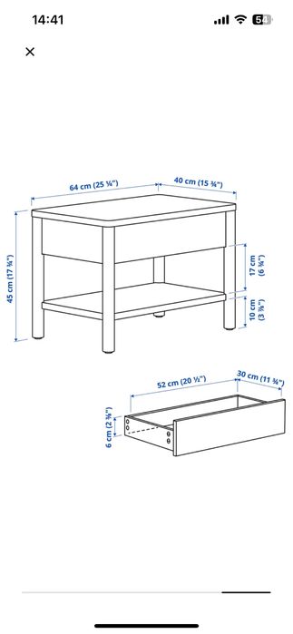 Stolik kawowy Tonstad IKEA