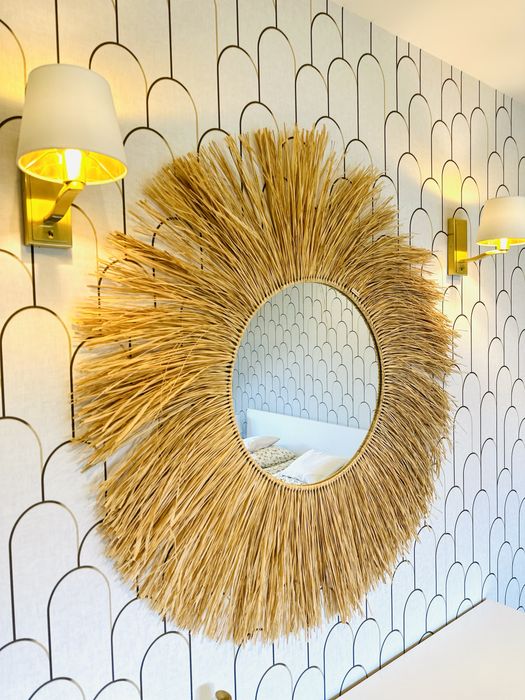 Lustro Boho średnica 120 cm