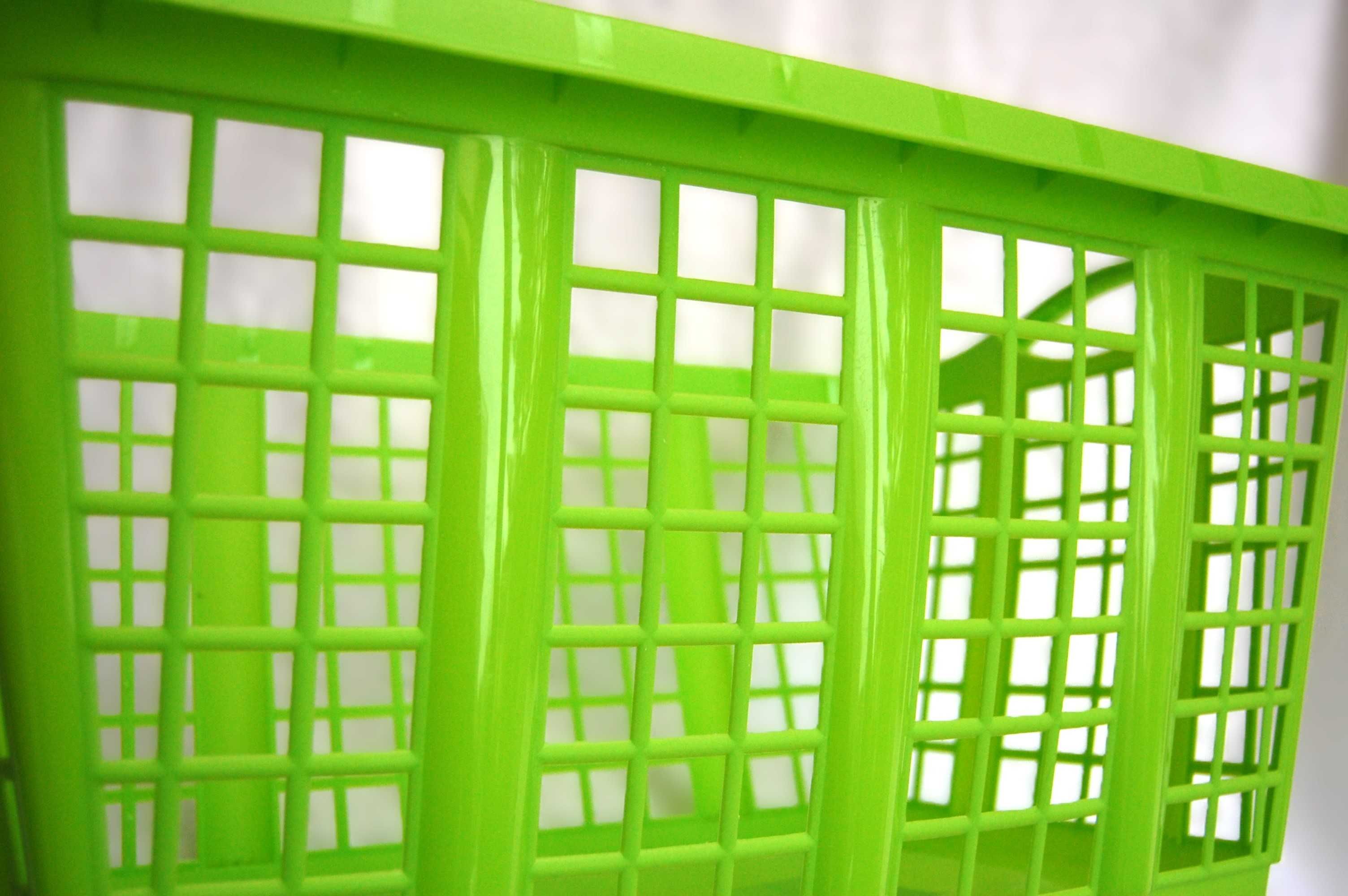 AquaPur nowy kosz na pranie 37l plastikowy, limonkowa zieleń, zielony