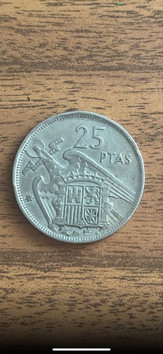 Moeda 25 ptas 1957