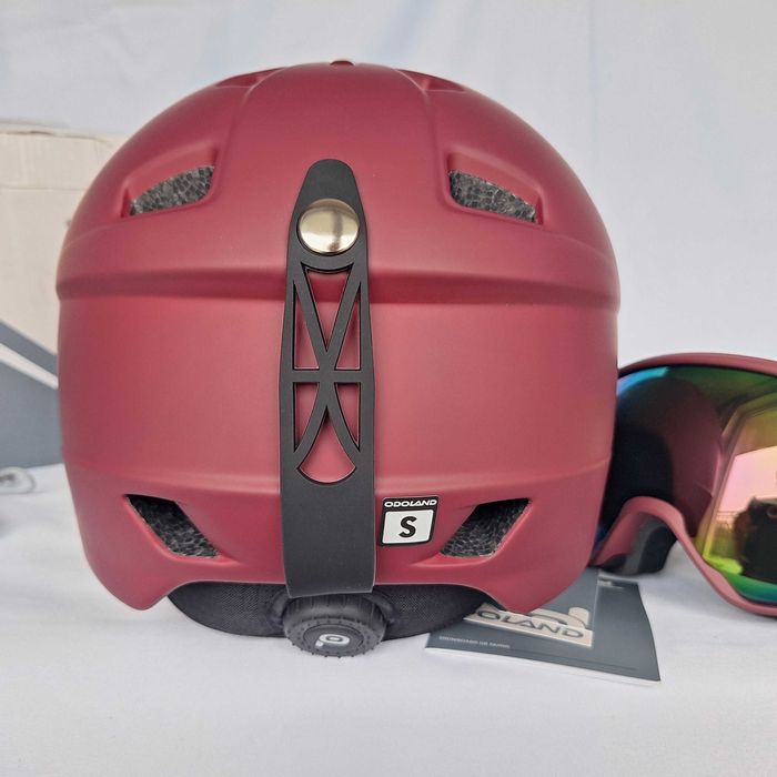 Kask narciarski Odoland SP0392 Red S 54-56cm Gogle