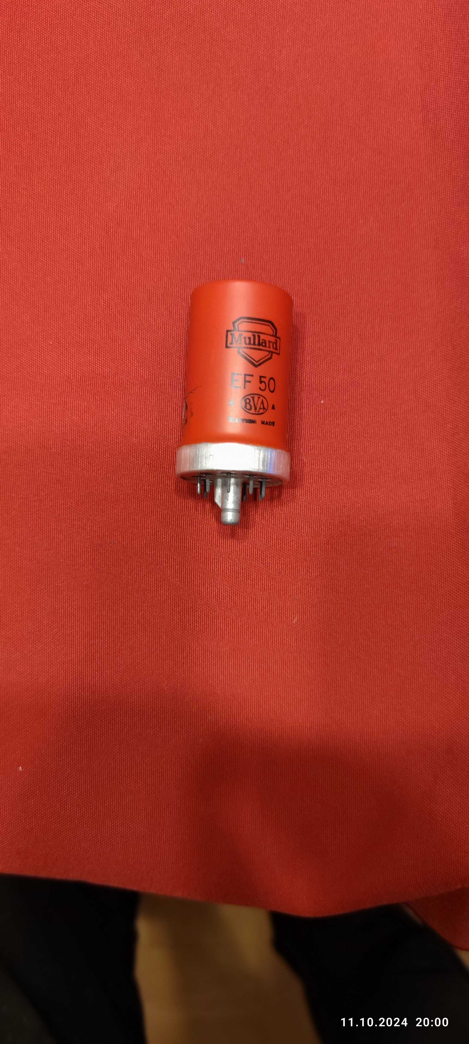 Lampa elektronowa radiowa EF 50 Mullard