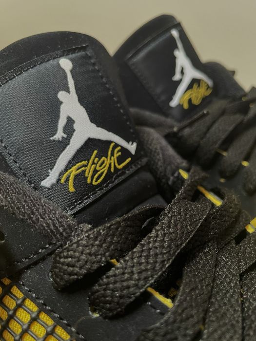 Air Jordan 4 Yellow Thunder Originais