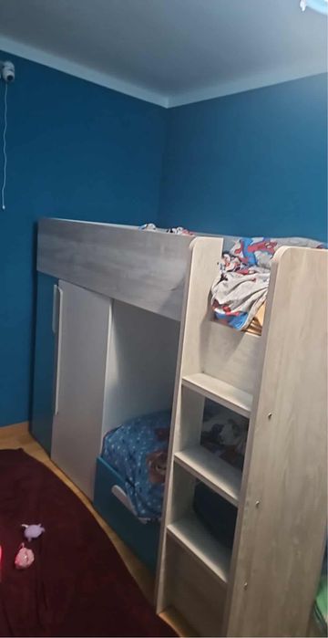 Cama baliche com gaveta e roupeiro