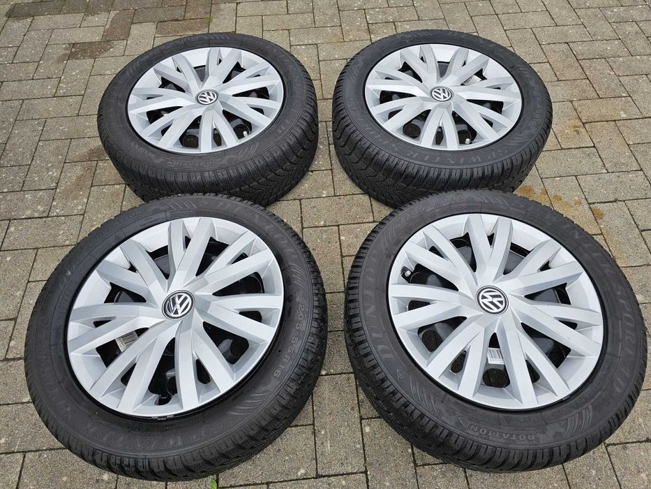 Stalowe z oponami + kołpaki Volkswagen