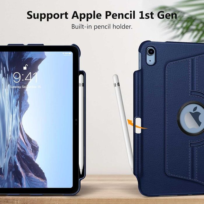 Fintie iPad 10.9'' Air 4 Air 5 2022 etui obrotowe 360 uchwyt stojak