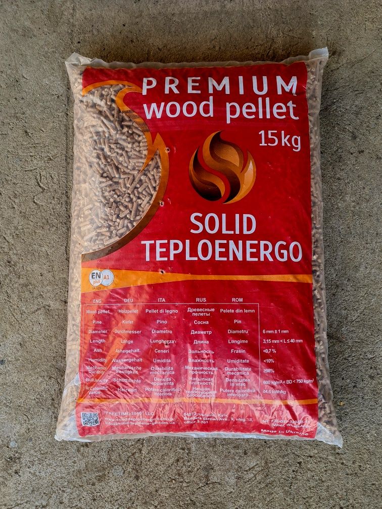 Pellet EN Plus A1 SOLID TEPLOENERGO 6mm pelet drzewny certyfikowany