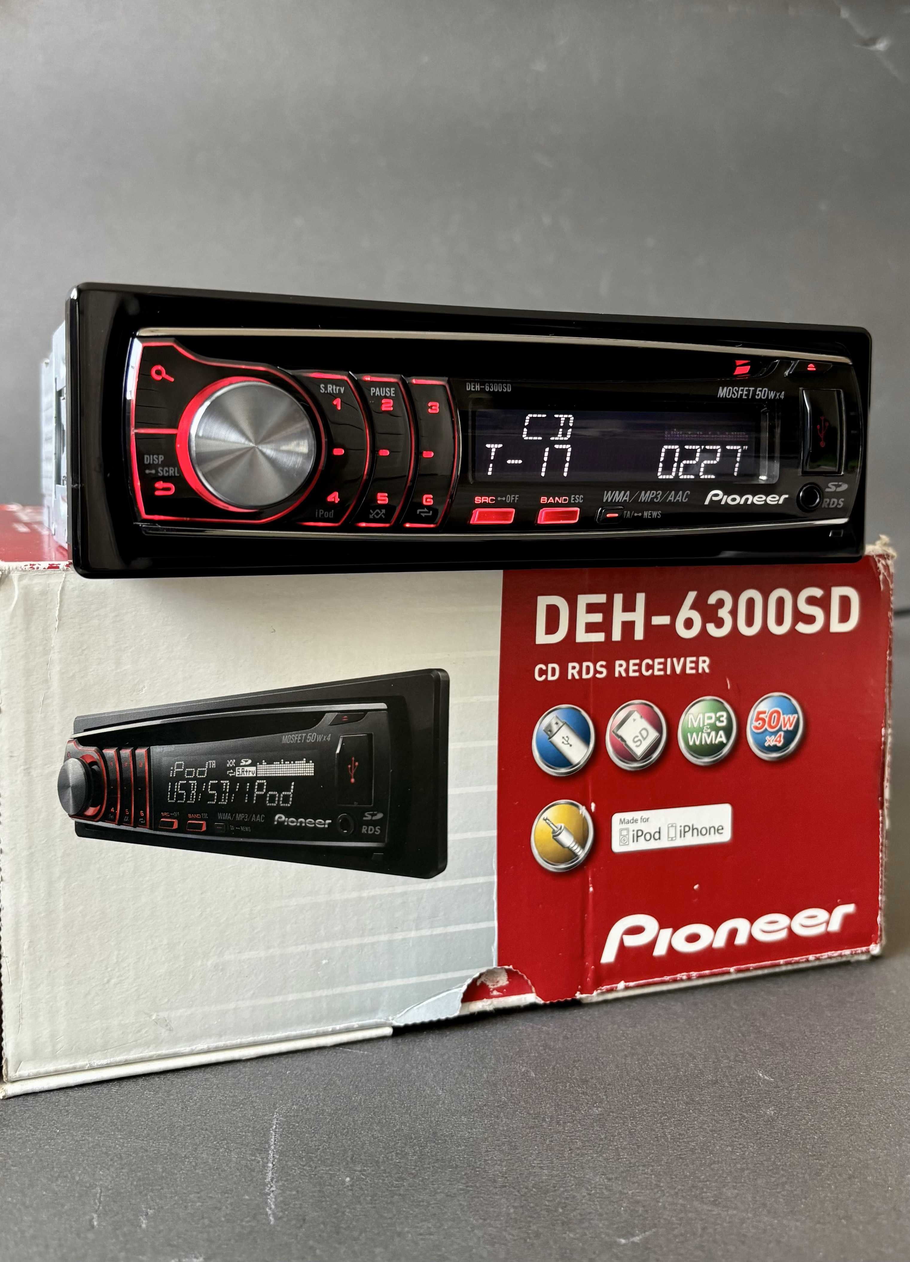 Автомагнитола Pioneer с Bluetooth / USB