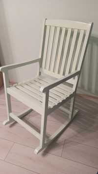 Krzesło bujane ogrodowe drewniane płozy