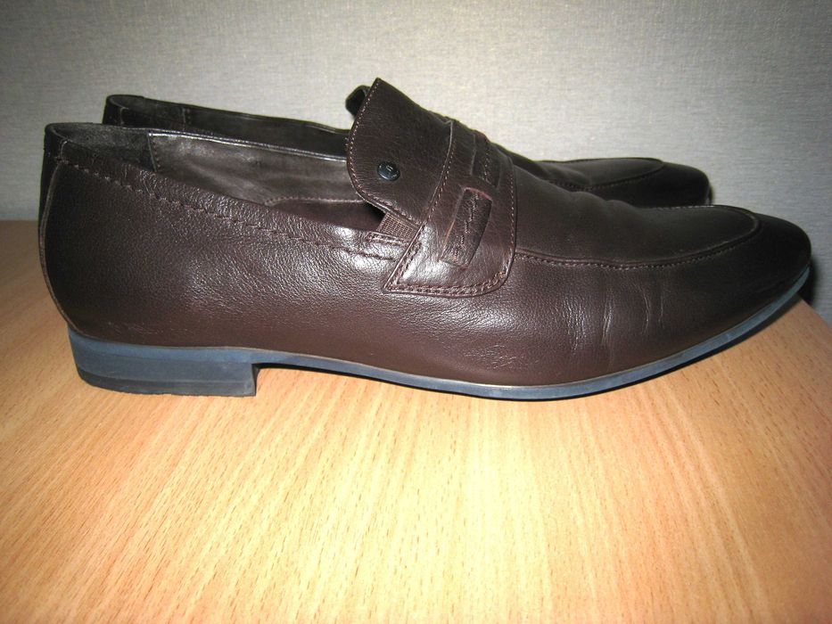 Туфли мужские кожаные коричневые 44 размер, скорее всего на узкую ногу