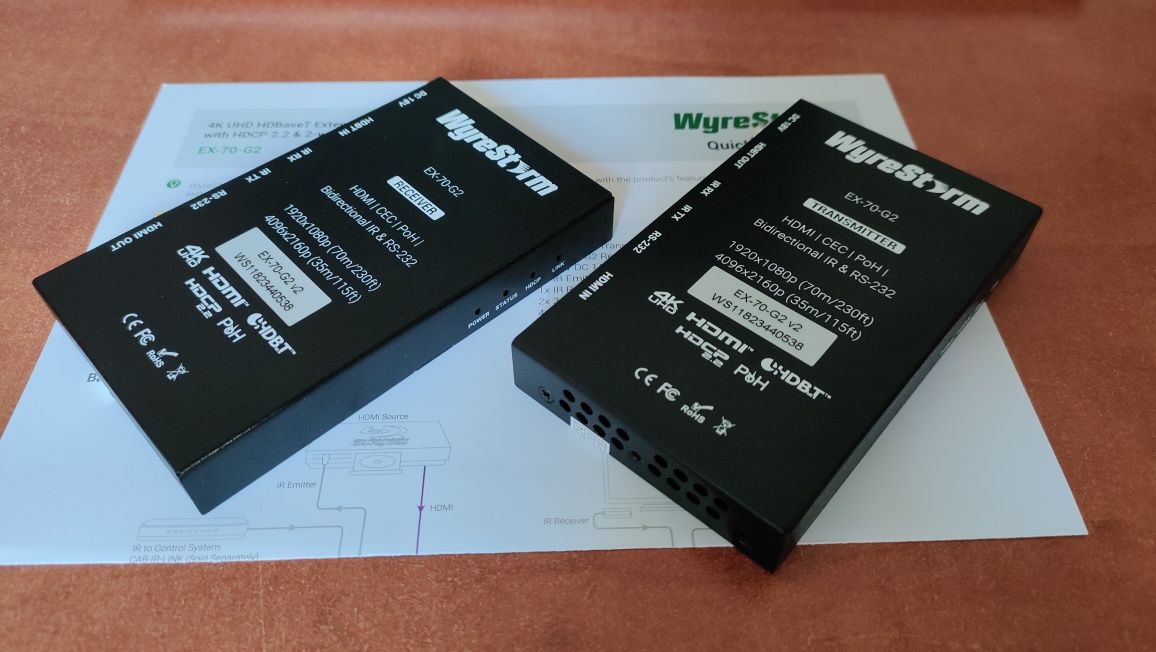 Ekstender HDMI 4K przed skrętkę HDbaseT 70m nowy