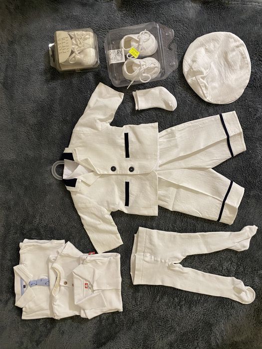 komplecik chrzcielny dla chłopca