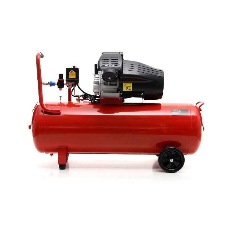 Kompresor olejowy 100L 2 Tłoki KD1480 +Separator KraftDele Profesjonal