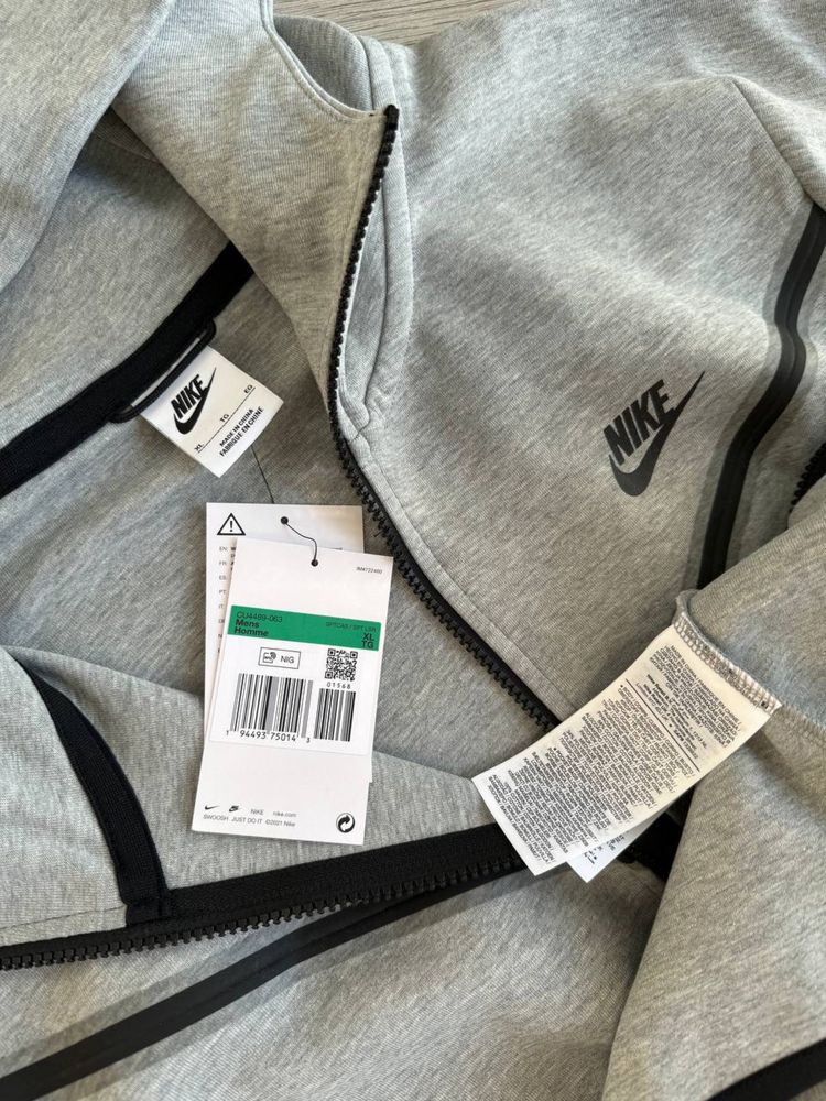 Зіпка Nike Sportswear Tech Fleece, кофта найк теч фліс