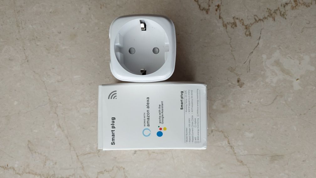 WI-FI смартрозетка Tuya 3500 ват 16 А Smart life, Tuya smart, с монито