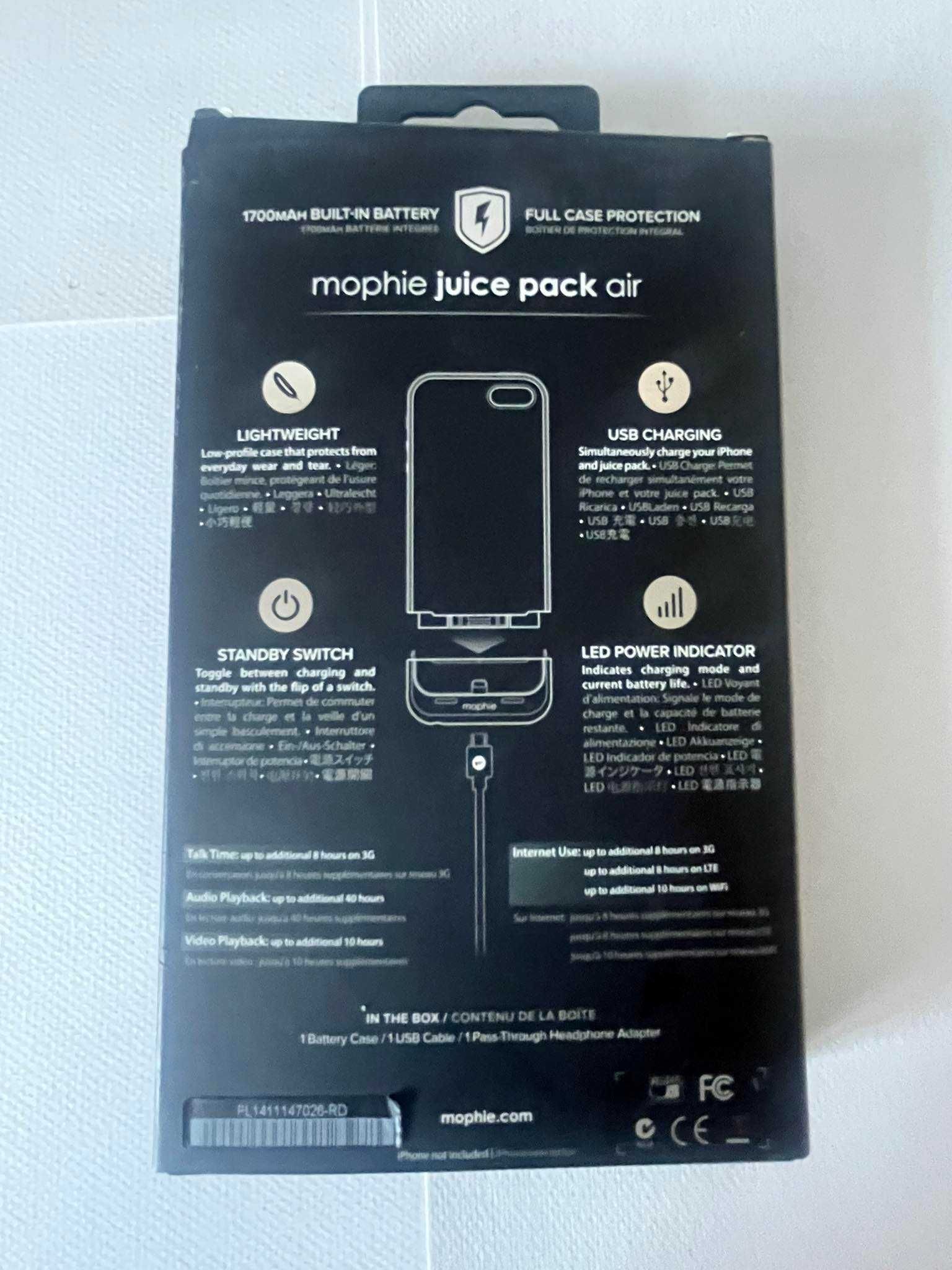 Mophie Juice pack air iPhone 5 etui z baterią wbudowaną