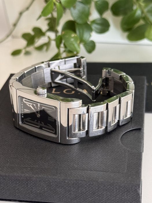 Bvlgari “ Rettangolo” RT39S com Caixa e Certificado