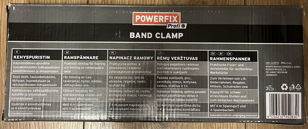 Napinacz ramowy Powerfix