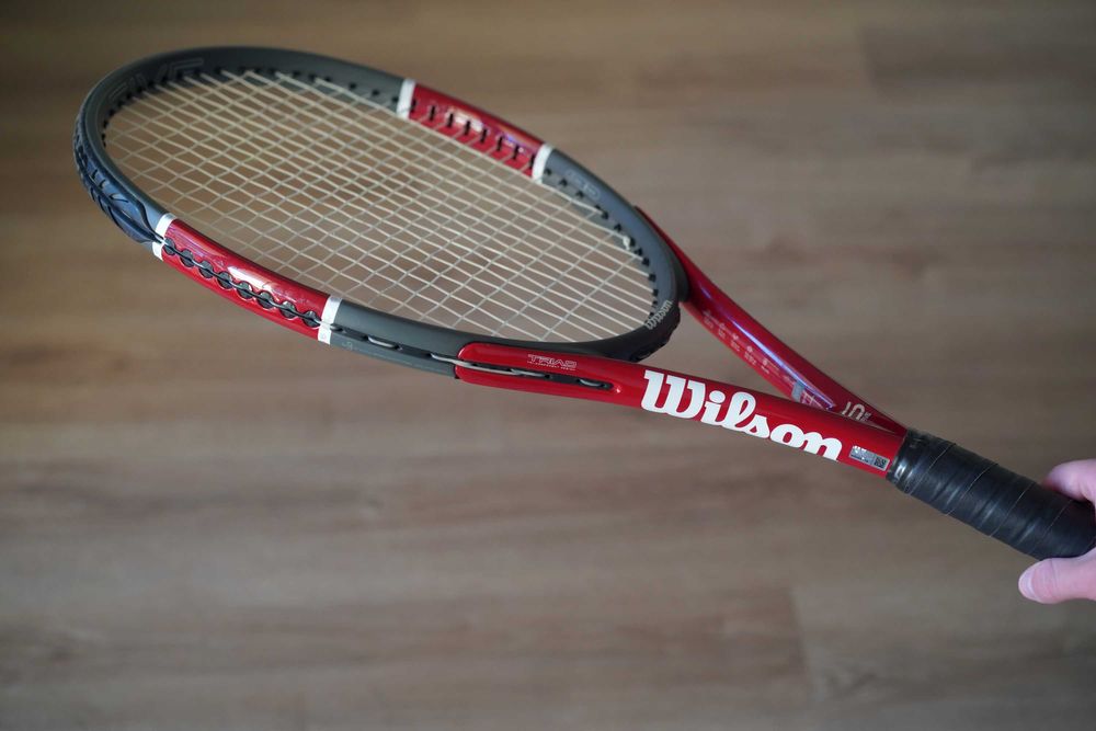 Raquete de ténis - Wilson Triad Five, grip size 2, Basalt Matrix