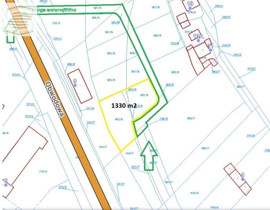 Działka przemysłowo-usługowa w Siemianowicach Śl.