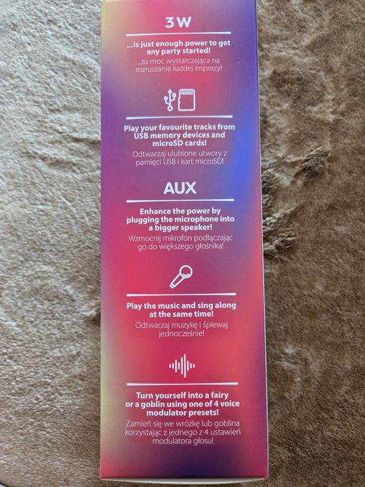 FOREVER mikrofon z wbudowanym głośnikiem