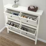 HEMNES Szafka na buty 4 przegrody biały 107x22x101 Warszawa dowóz