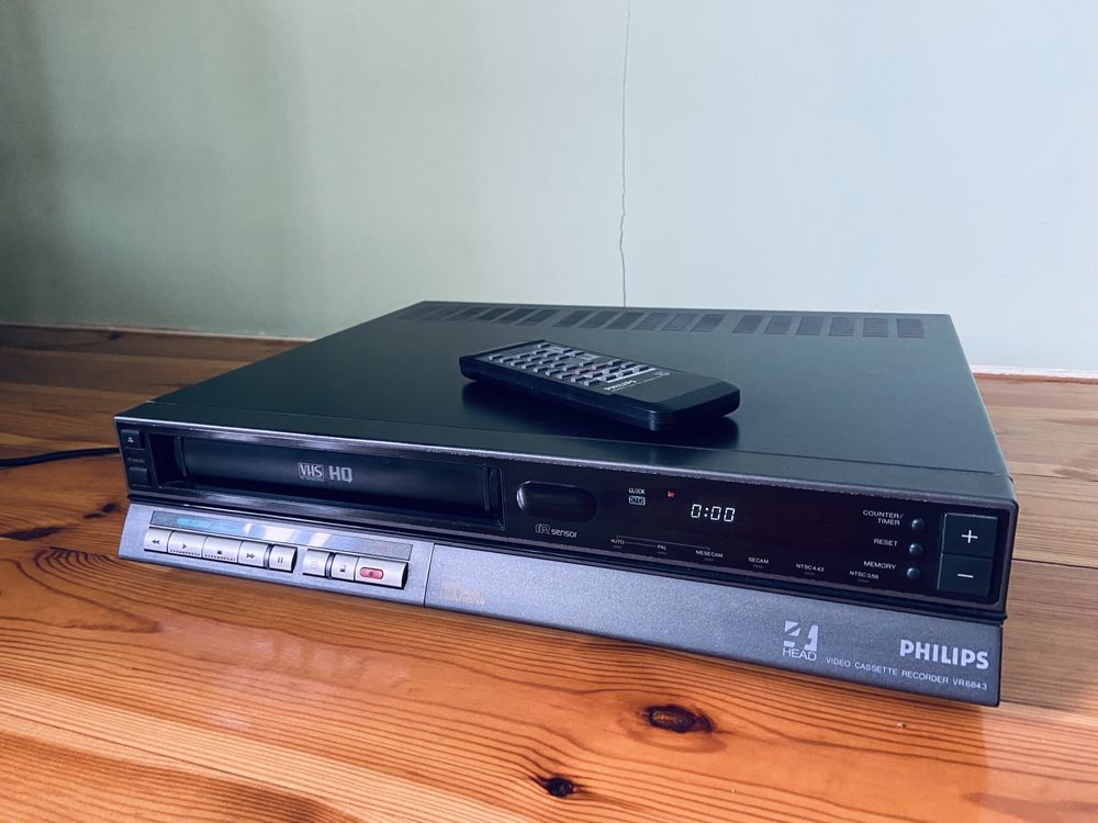 Magnetowid vintage Philips VR-6843/56 odtwarzacz kaset Video VHS retro